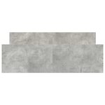 vidaXL Cadre de lit sans matelas gris béton 135x190 cm