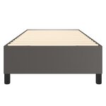 vidaXL Cadre de lit sans matelas gris 90x200 cm similicuir