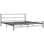 vidaXL Cadre de lit sans matelas gris métal 200x200 cm