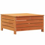 vidaXL Repose-pied de jardin avec coussin bois massif de pin