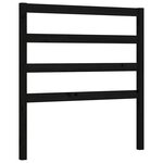 vidaXL Cadre de lit sans matelas noir 100x200 cm bois massif de pin