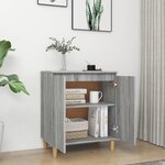 vidaXL Buffet Sonoma gris 60x35x70 cm Bois d'ingénierie