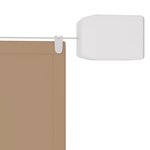 vidaXL Auvent vertical Taupe 100x1000 cm Tissu oxford