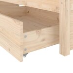 vidaXL Cadre de lit sans matelas avec tiroirs 160x200 cm
