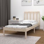 vidaXL Cadre de lit Bois de pin massif 90x200 cm
