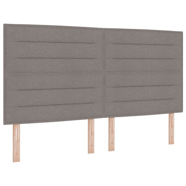 vidaXL Tête de lit Stylée Taupe 180 cm Tissu