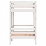 vidaXL Lit superposé Blanc 90x190 cm Bois de pin massif