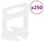 vidaXL Clips de nivellement de carreaux 250 Pièces 2 mm