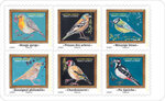 Carnet de 12 timbres - Mélodie d'oiseaux - Lettre verte