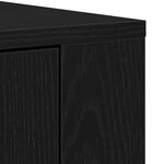 vidaXL Meuble haut chêne noir en bois reconstitué