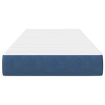 Matelas à ressorts ensachés vidaXL Bleu Moyen 90x200x20 cm Tissu