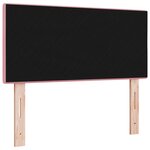 Headboard LED vidaXL Capitonné Rose 100 cm en Velours