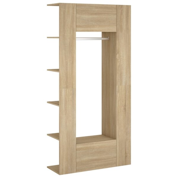 vidaXL Armoires de couloir 2 Pièces Chêne Sonoma Bois d'ingénierie