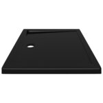 vidaXL Receveur de douche rectangulaire ABS Noir 80x100 cm