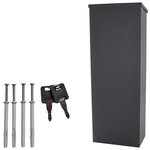 Rottner parcel keeper 1000 boîte à colis noire à serrure cylindrique