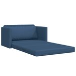 vidaXL Canapé Lit Sol 2-en-1 Bleu 124x71x78 cm Tissu