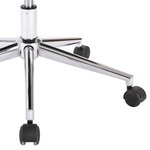 vidaXL Chaises pivotantes à manger lot de 6 blanc similicuir