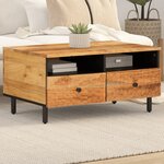vidaXL Table basse 80x54x40 cm bois massif d'acacia