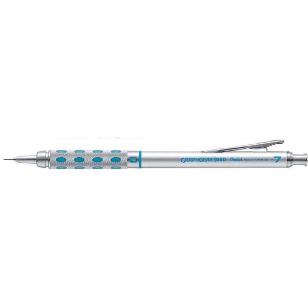 Portemines graphgear 1000 canon métal rentrant 0 7 mm x 12 pentel
