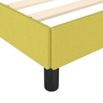 vidaXL Cadre de lit sans matelas vert 200x200 cm tissu