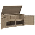 vidaXL Armoire de rangement jardin beige 110x55x60 5 cm résine tressée