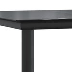 vidaXL Ensemble à manger de jardin 3 Pièces et coussins marron poly rotin