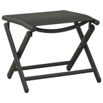 Salon de jardin meuble d'extérieur ensemble de mobilier 3 pièces textilène et aluminium noir 02_0016066