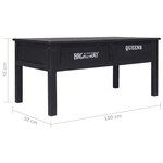 vidaXL Table basse Noir 100x50x45 cm Bois
