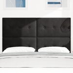Headboard LED vidaXL Noir 72 cm Velours