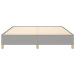 vidaXL Cadre de lit sans matelas gris clair 180x200 cm tissu