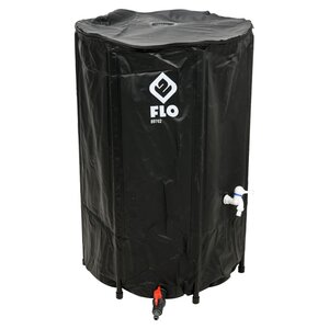 FLO Réservoir d'eau de pluie pliable 250 L noir