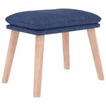 vidaXL Repose-pied Bleu 45x29 5x35 cm Tissu