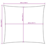 vidaXL Voile de parasol tissu oxford carré 5x5 m orange