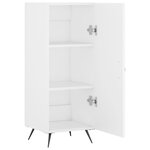 vidaXL Buffet blanc 34 5x34x90 cm bois d'ingénierie