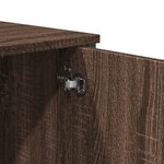 vidaXL Table console chêne marron 100x35x74 5 cm bois d'ingénierie