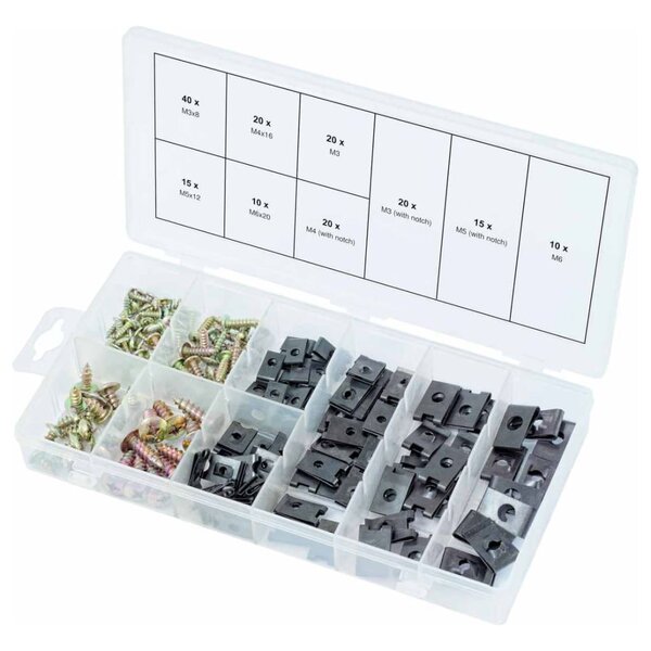 Ks tools assortiment de vis et d'écrous de carrosserie 170 pcs