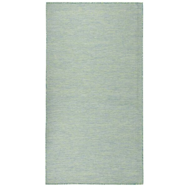 vidaXL Tapis à tissage plat d'extérieur 140x200 cm Turquoise
