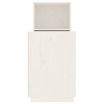 vidaXL Bureau Blanc 110x53x117 cm Bois massif de pin