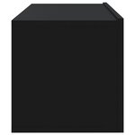 vidaXL Meubles TV muraux 4 Pièces Noir 100x30x30 cm