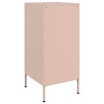 vidaXL Buffet rose 36x39x79 cm acier laminé à froid
