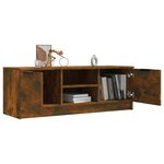 vidaXL Meuble TV Chêne fumé 102x35x36 5 cm Bois d'ingénierie