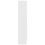 vidaXL Armoire à vitrine Blanc 82 5x30 5x150 cm Bois d'ingénierie