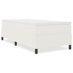 vidaXL Lit à ressort Crème 80x200 cm en tissu velours côtelé
