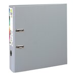 Classeur À Levier Prem'touch Intérieur Et Extérieur En Polypropylène - Dos 80mm - A4 Maxi - Gris Foncé - X 10 - Exacompta