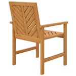 vidaXL Chaises à manger de jardin lot de 4 bois massif d'acacia