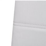 vidaXL Chaises à manger cantilever lot de 2 blanc similicuir