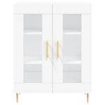 vidaXL Buffet haut Blanc 69 5x34x180 cm Bois d'ingénierie