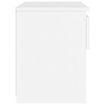vidaXL Table de chevet Blanc 40x30x39 cm Aggloméré
