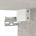 vidaXL Meuble TV mural Gris béton 40x34 5x80 cm