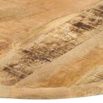 vidaXL Dessus de table Bois de manguier solide Rond 25-27 mm 70 cm